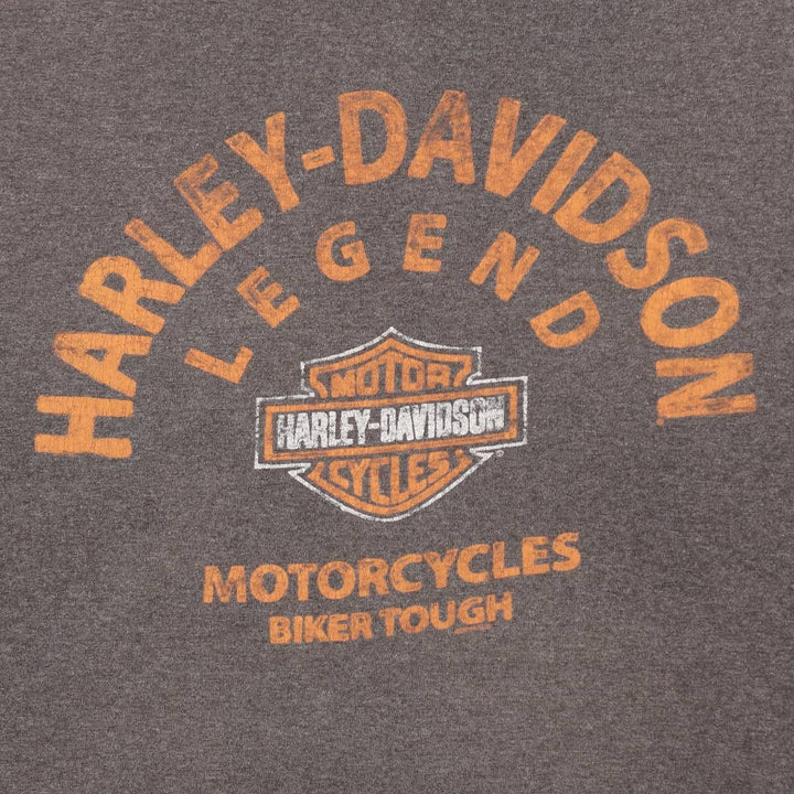 Harley-Davidson Cut-off Motorcycle Bike T-shirt, Men's XL cotton gray type Vintage Second Hand
