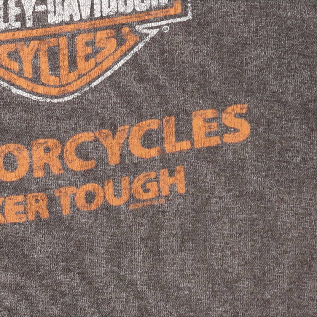 Harley-Davidson Cut-off Motorcycle Bike T-shirt, Men's XL cotton gray type Vintage Second Hand