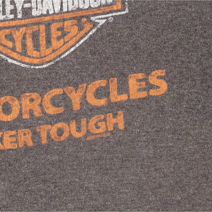 Harley-Davidson Cut-off Motorcycle Bike T-shirt, Men's XL cotton gray type Vintage Second Hand