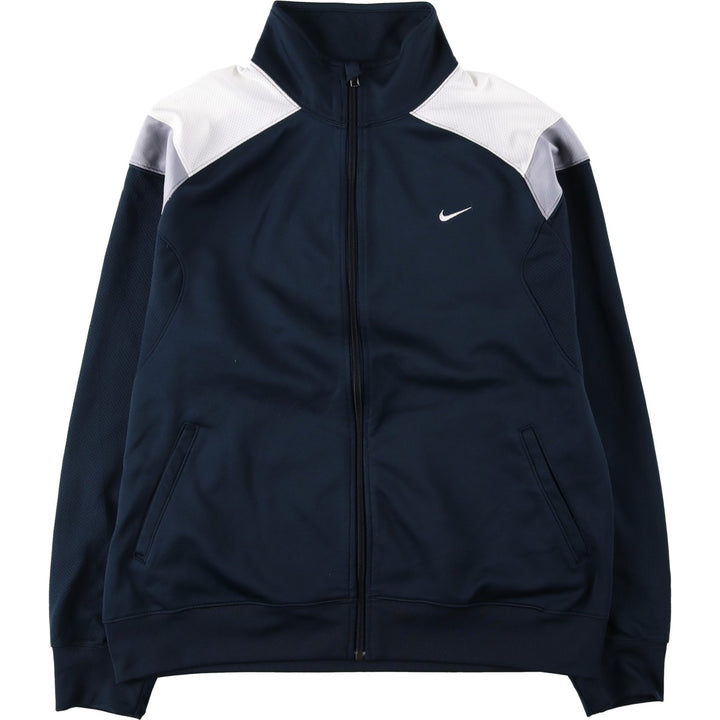 2000'S Nike The Athletic Dept. Track Jacket, Men's Size XL polyester navy blue type Vintage Second Hand