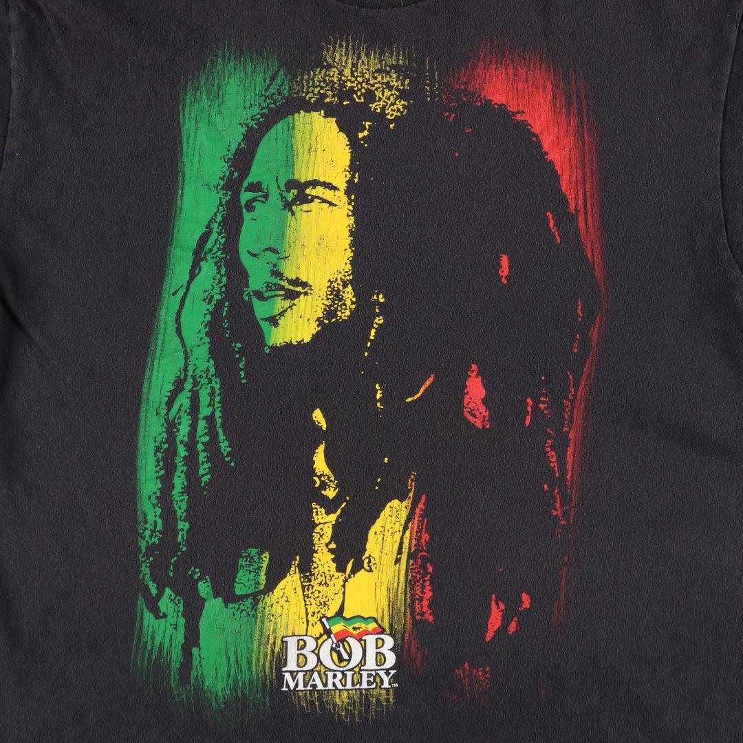 ZION BOB MARLEY Bob Marley Band T-shirt, Men's XL equivalent cotton black type Vintage Second Hand
