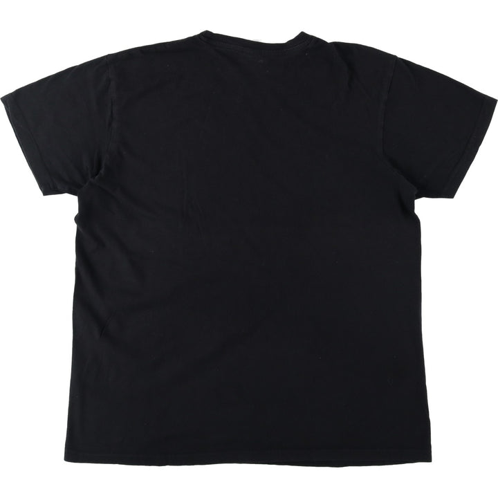 B and C COLLECTION QUEEN Animal Pattern Band T-Shirt (Men's Size L) cotton black type Vintage Second Hand
