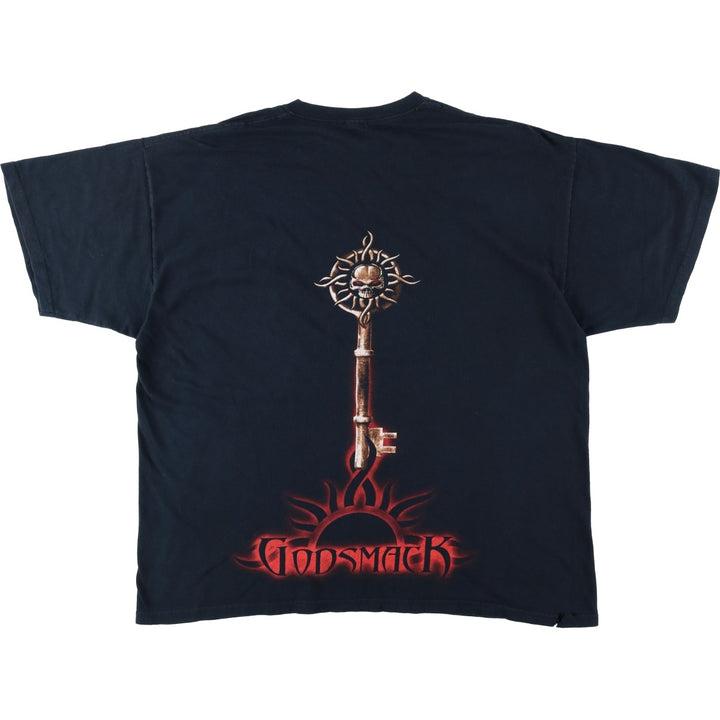GODSMACK Band T-shirt, Men's XL equivalent. unclear black type Vintage Second Hand