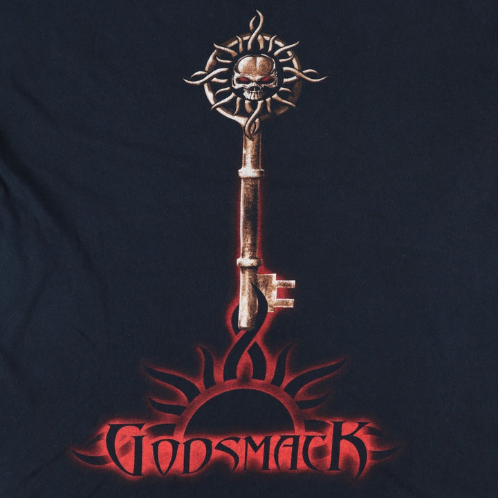 GODSMACK Band T-shirt, Men's XL equivalent. unclear black type Vintage Second Hand