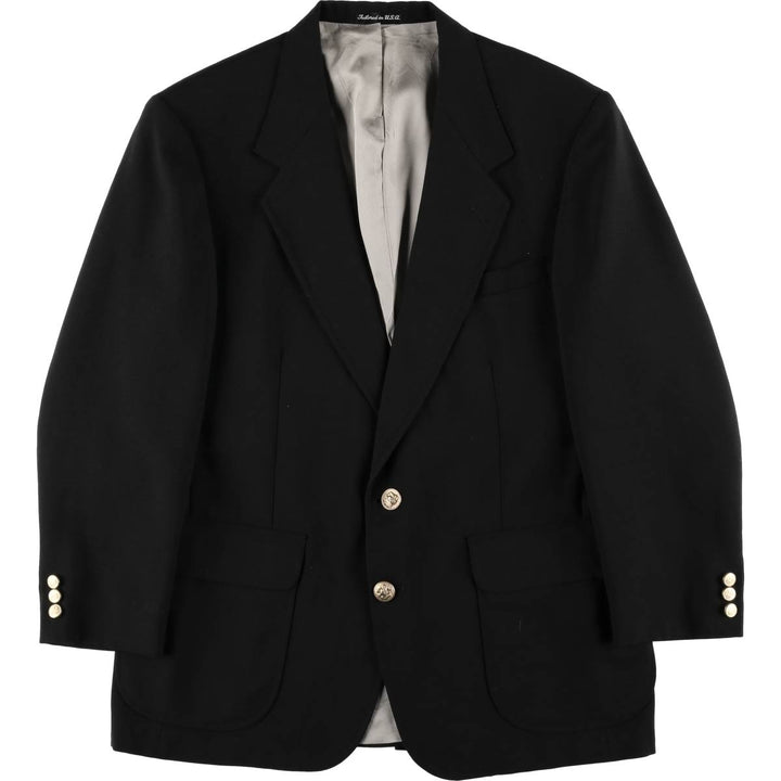 Stafford blazer, tailored jacket, made in the USA, men's size L equivalent. unclear black type Vintage Second Hand
