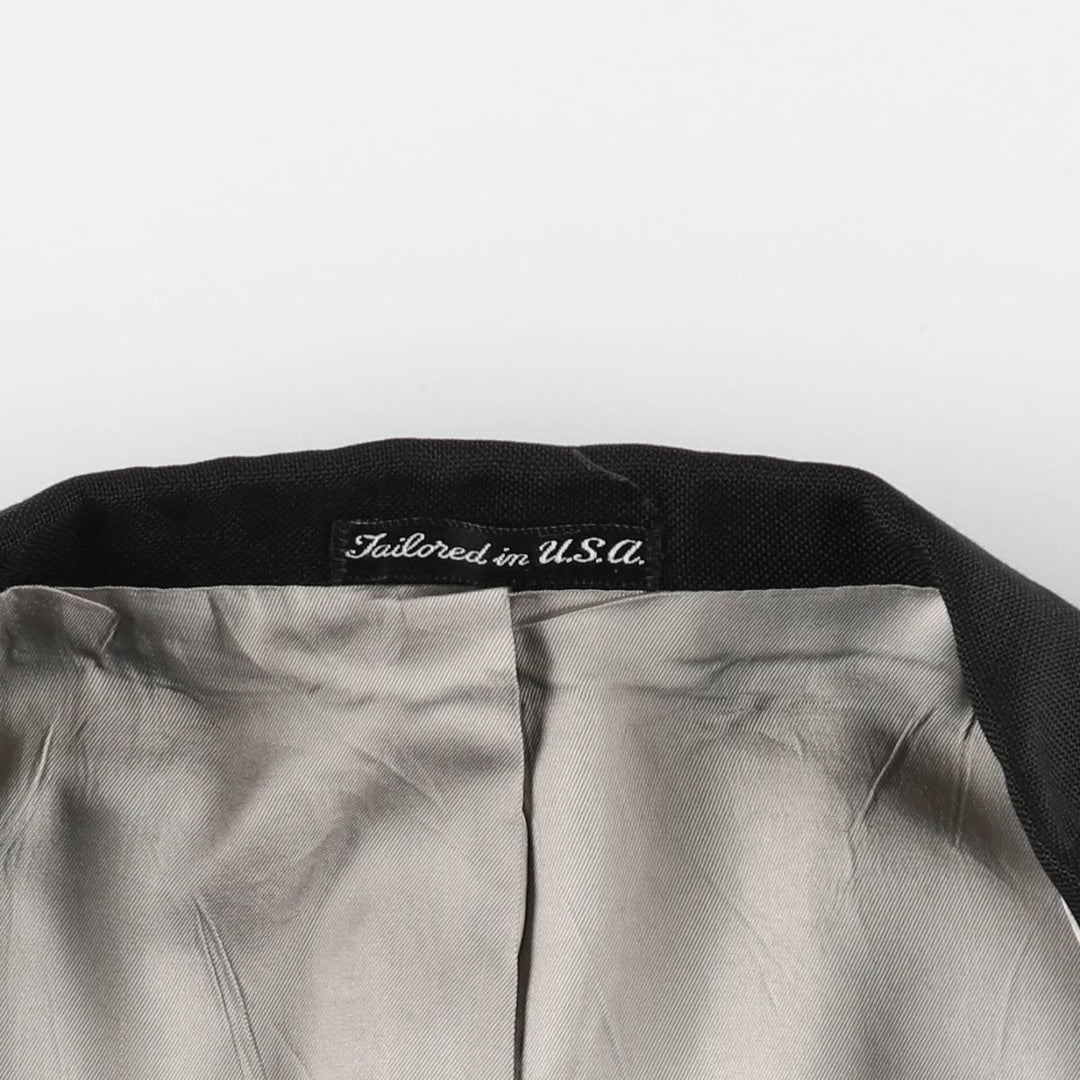 Stafford blazer, tailored jacket, made in the USA, men's size L equivalent. unclear black type Vintage Second Hand