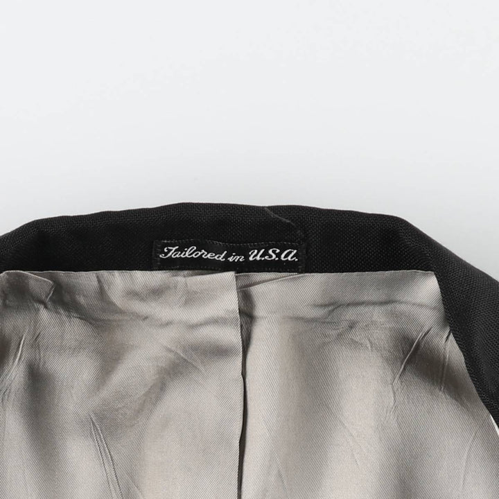 Stafford blazer, tailored jacket, made in the USA, men's size L equivalent. unclear black type Vintage Second Hand