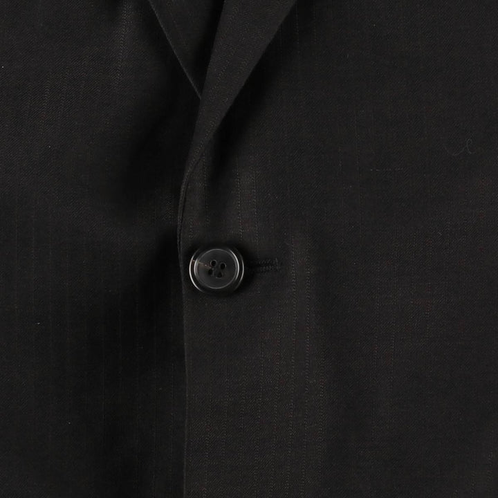 Hugo Boss Striped Wool Tailored Jacket, Men's Size M wool brown type Vintage Second Hand