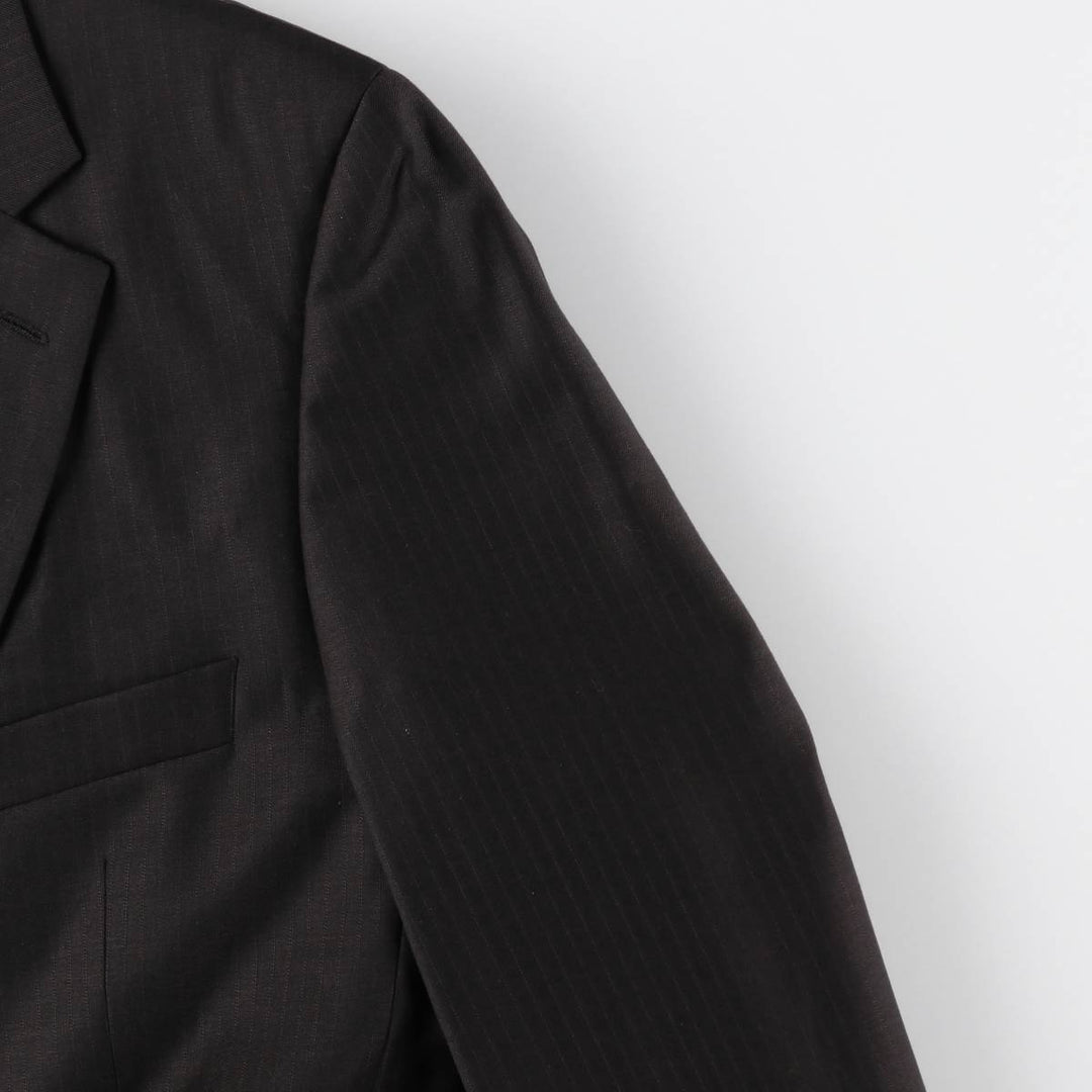 Hugo Boss Striped Wool Tailored Jacket, Men's Size M wool brown type Vintage Second Hand