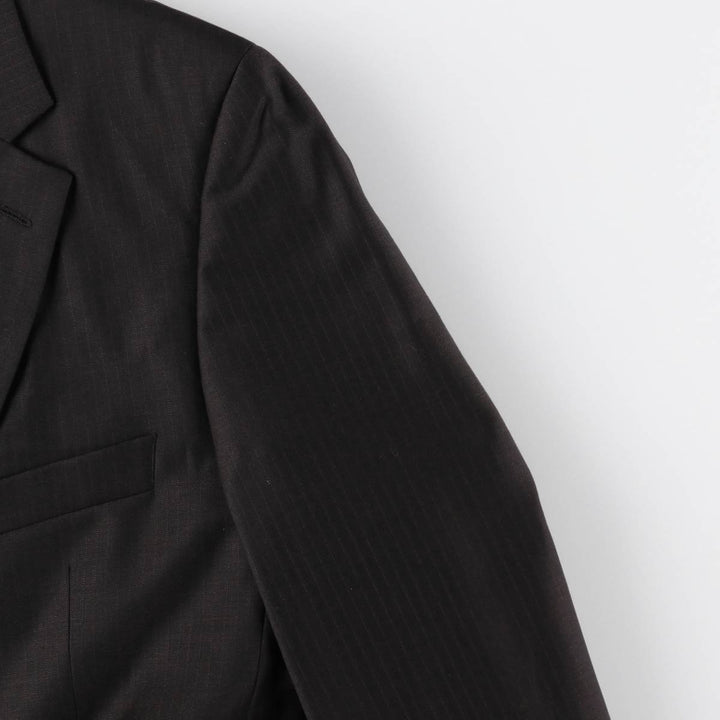 Hugo Boss Striped Wool Tailored Jacket, Men's Size M wool brown type Vintage Second Hand