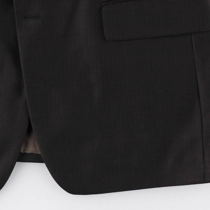 Hugo Boss Striped Wool Tailored Jacket, Men's Size M wool brown type Vintage Second Hand