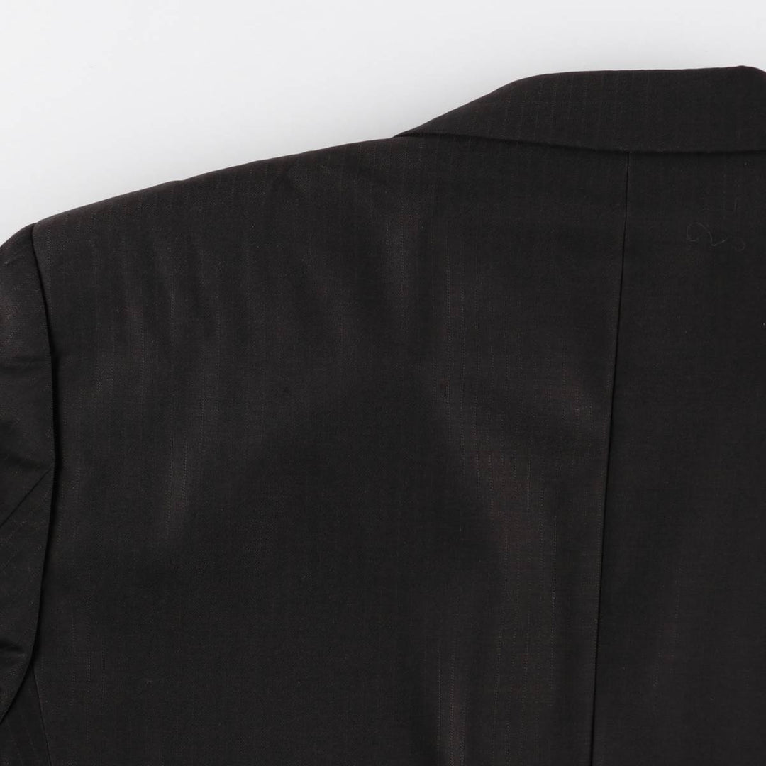 Hugo Boss Striped Wool Tailored Jacket, Men's Size M wool brown type Vintage Second Hand