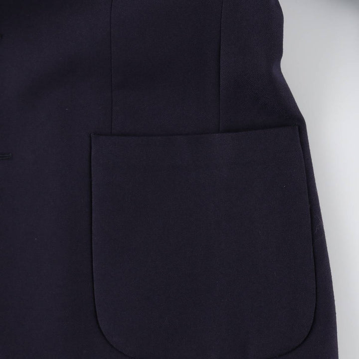 BURTON wool tailored jacket, made in England, men's size M. wool navy blue type Vintage Second Hand