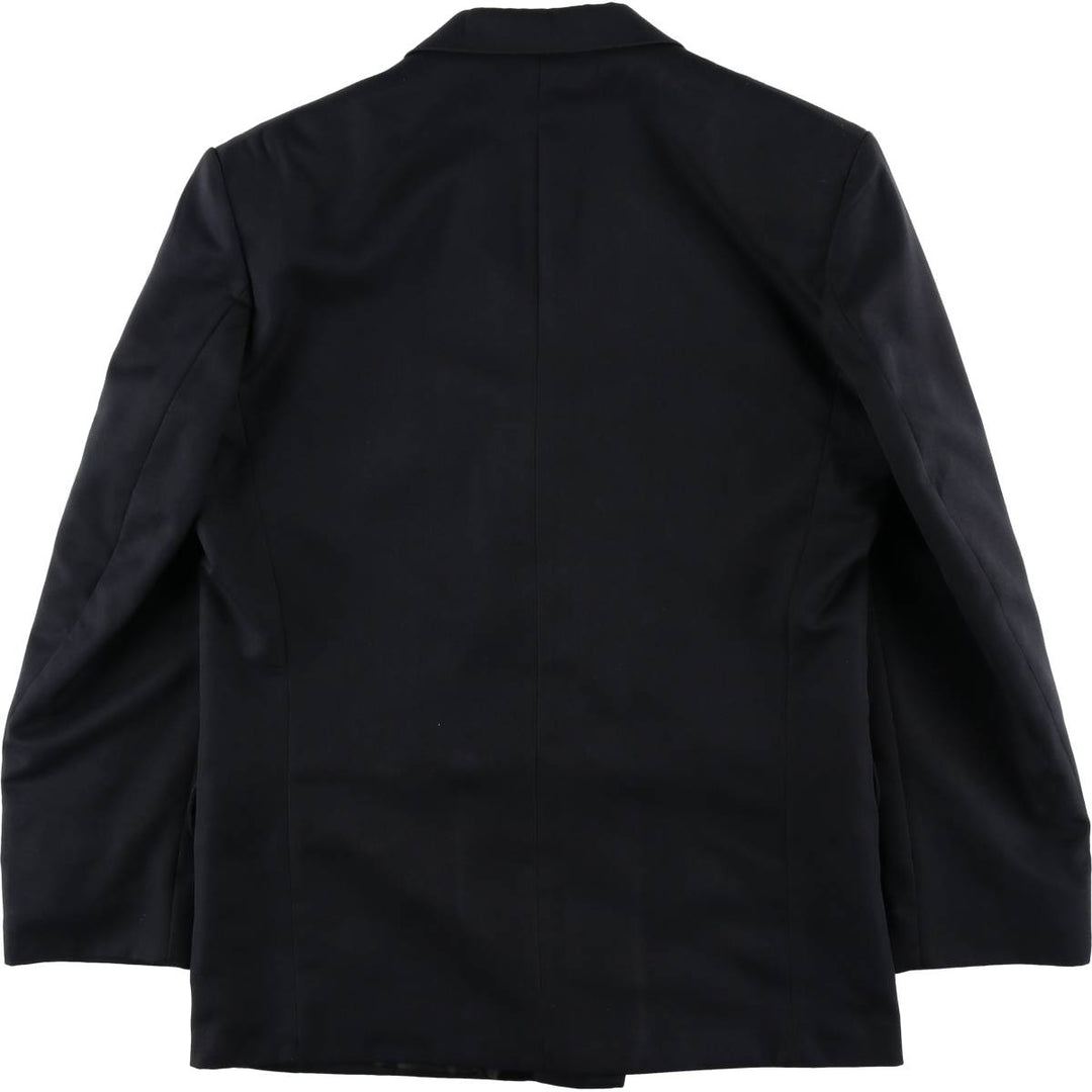 Lincroft Peak Lapel Double-Breasted Blazer Tailored Jacket, Made in England, Men's Size M (approx.) polyester navy blue type Vintage Second Hand