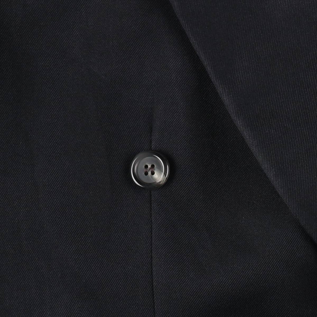Lincroft Peak Lapel Double-Breasted Blazer Tailored Jacket, Made in England, Men's Size M (approx.) polyester navy blue type Vintage Second Hand