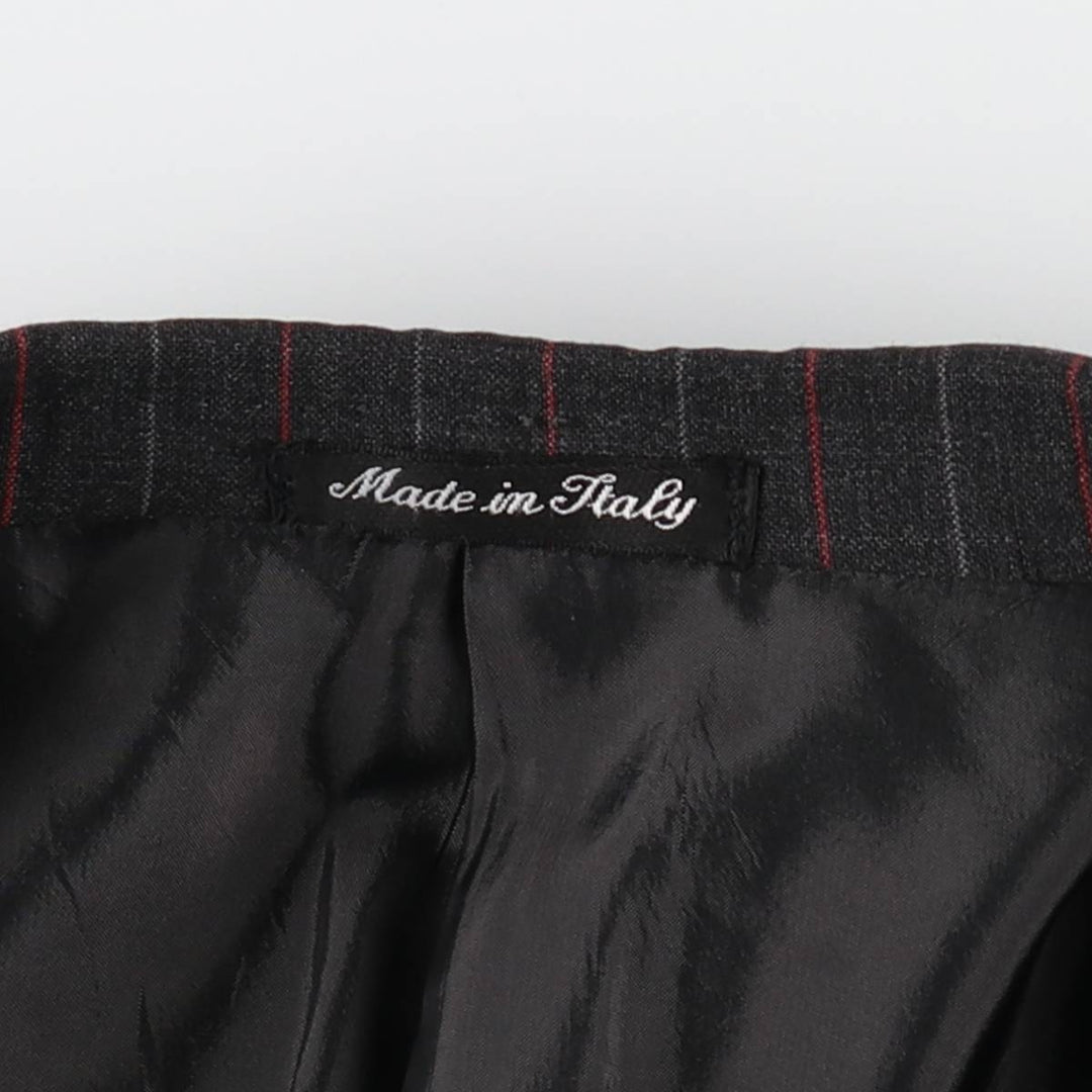 PAL ZILERI Stripe Pattern Wool Tailored Jacket, Made in Italy, Men's Size M (approx.) wool Charcoal Vintage Second Hand