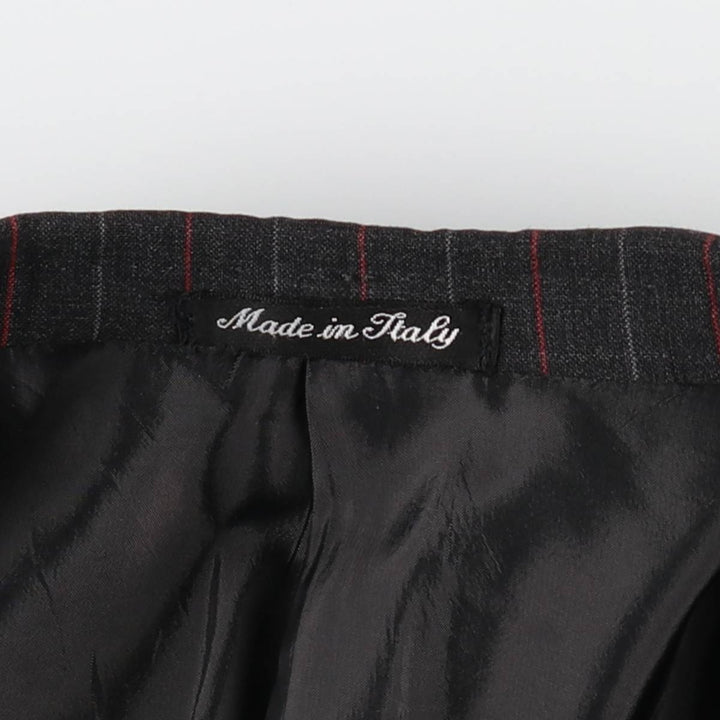 PAL ZILERI Stripe Pattern Wool Tailored Jacket, Made in Italy, Men's Size M (approx.) wool Charcoal Vintage Second Hand