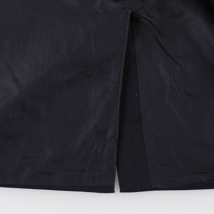 St.Michael Poly/Wool Tailored Jacket, Made in England, Men's Size L (approx.) polyester navy blue type Vintage Second Hand