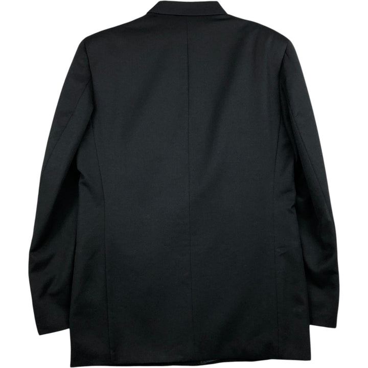 JGChappell Double-breasted peaked lapel navy blazer tailored jacket, made in England, men's size M equivalent. unclear navy blue type Vintage Second Hand