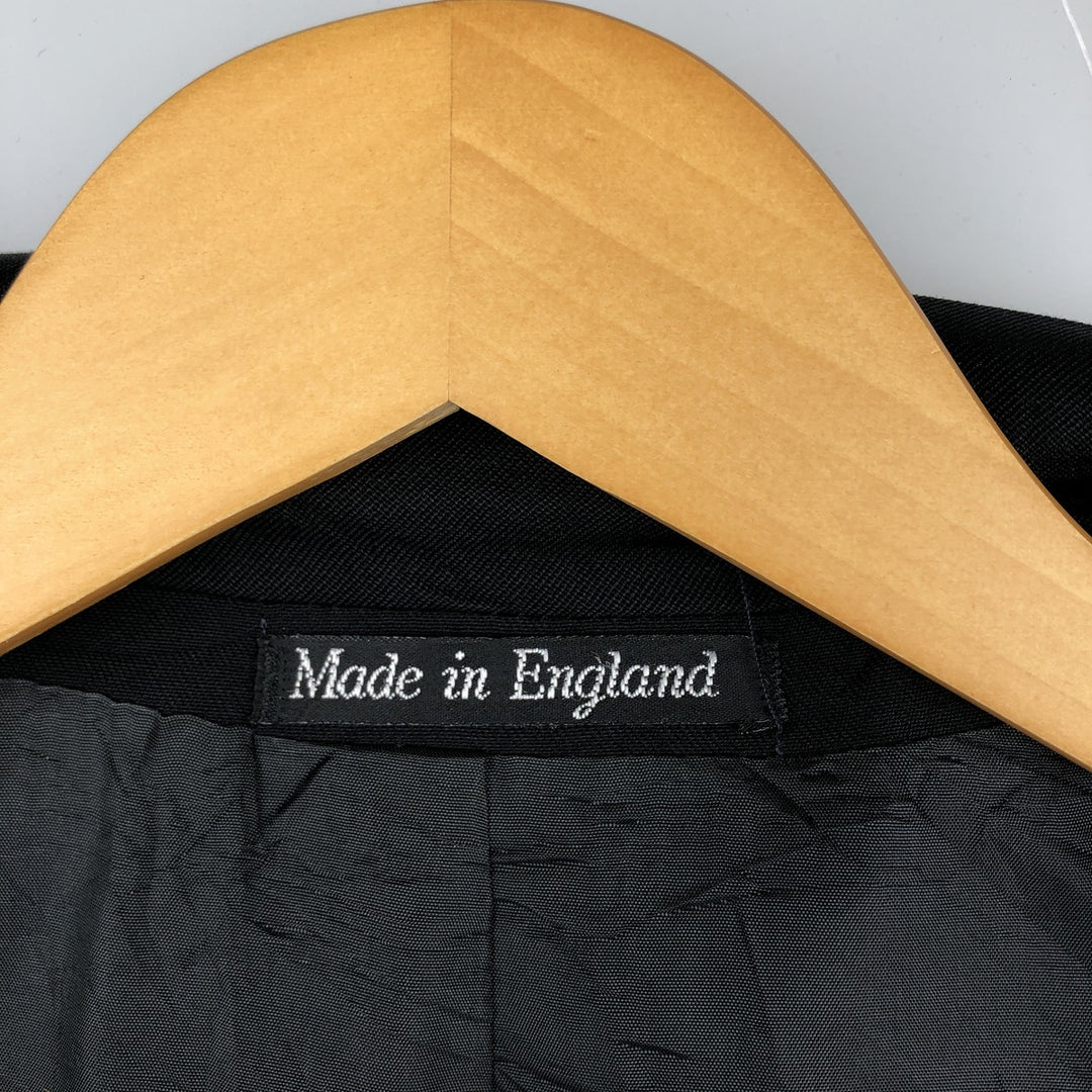 JGChappell Double-breasted peaked lapel navy blazer tailored jacket, made in England, men's size M equivalent. unclear navy blue type Vintage Second Hand