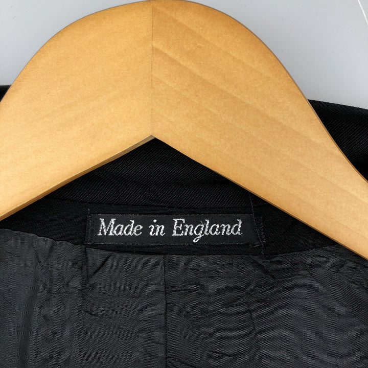 JGChappell Double-breasted peaked lapel navy blazer tailored jacket, made in England, men's size M equivalent. unclear navy blue type Vintage Second Hand