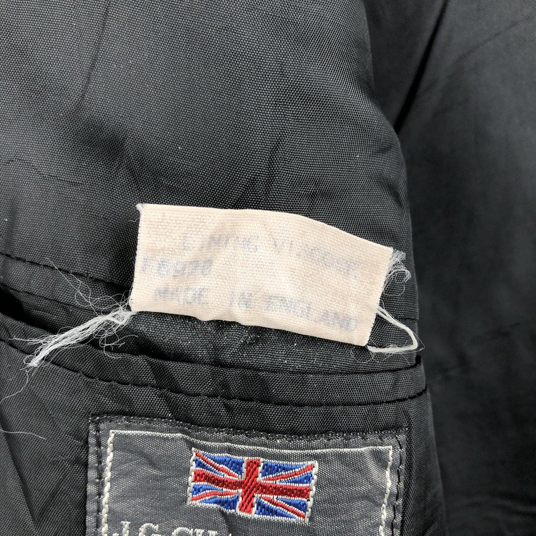 JGChappell Double-breasted peaked lapel navy blazer tailored jacket, made in England, men's size M equivalent. unclear navy blue type Vintage Second Hand