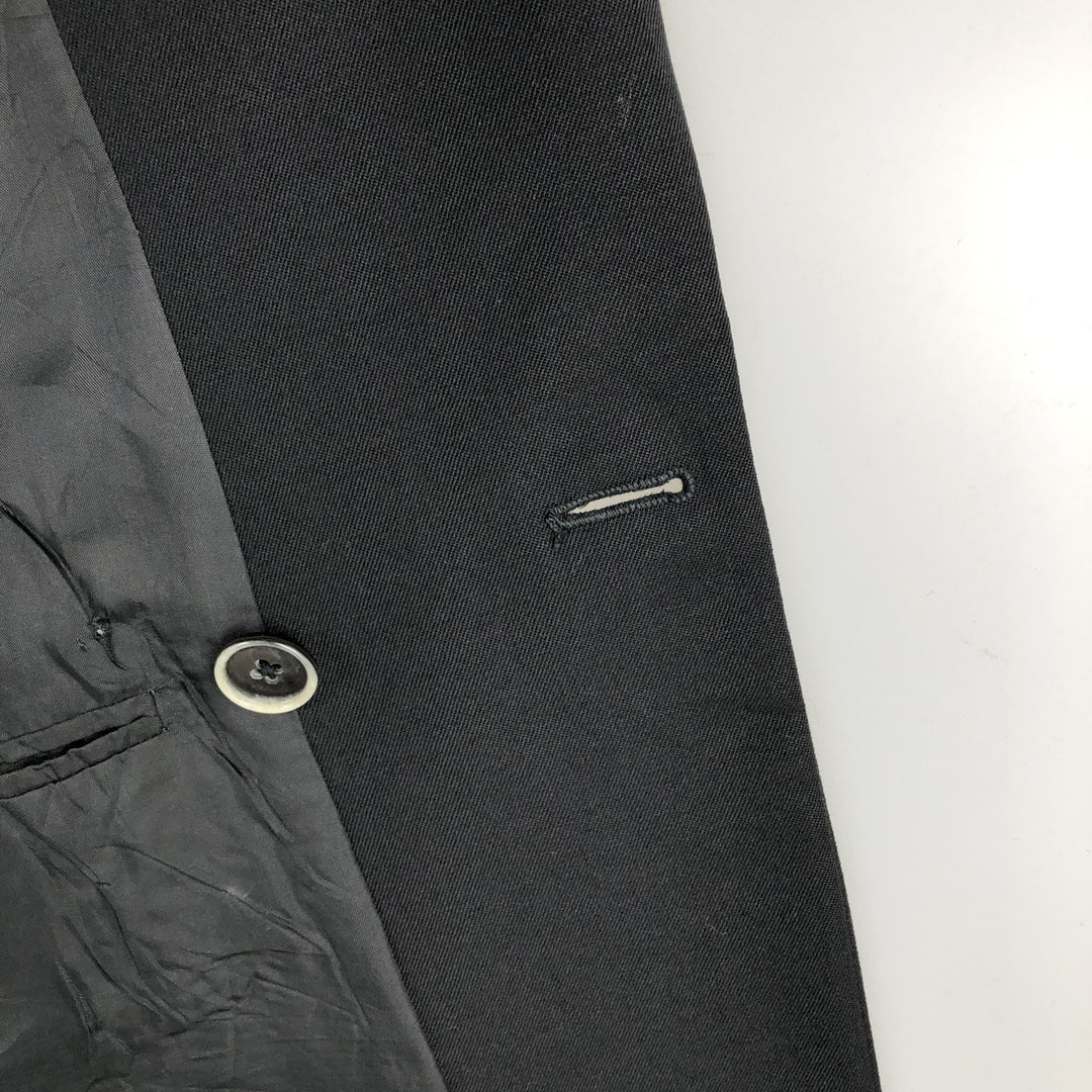 JGChappell Double-breasted peaked lapel navy blazer tailored jacket, made in England, men's size M equivalent. unclear navy blue type Vintage Second Hand