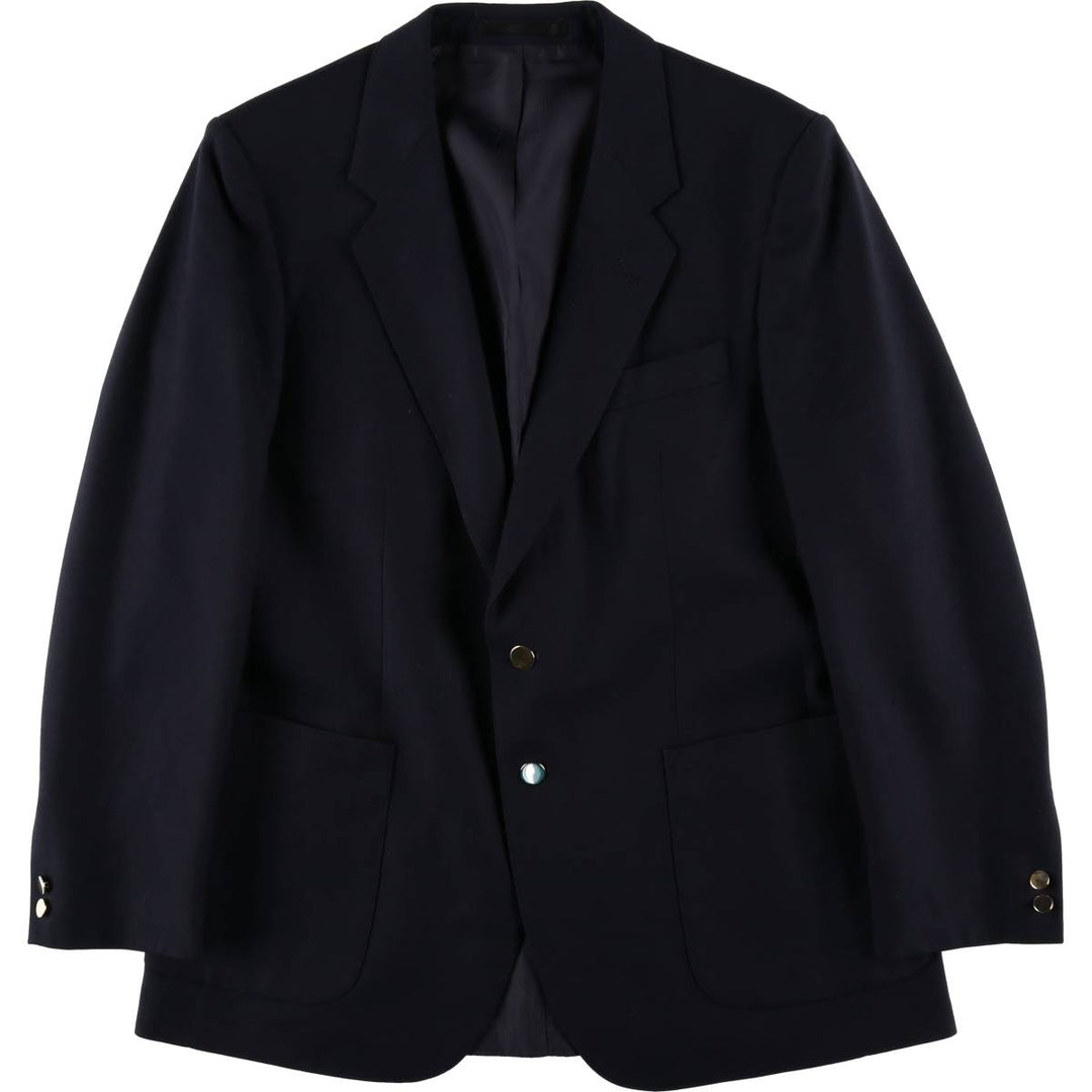 St.Michael navy blazer, tailored jacket, men's size L equivalent. wool navy blue type Vintage Second Hand