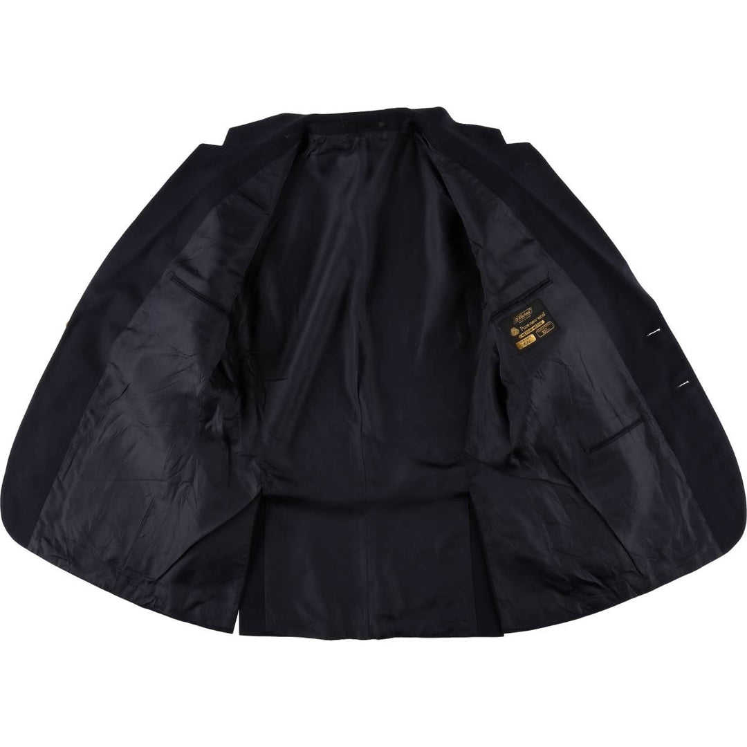 St.Michael navy blazer, tailored jacket, men's size L equivalent. wool navy blue type Vintage Second Hand