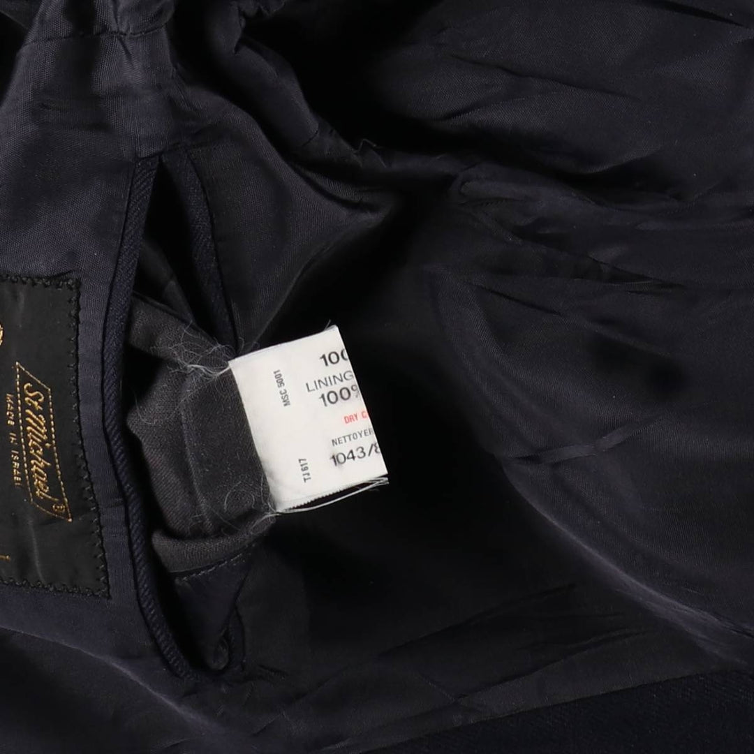 St.Michael navy blazer, tailored jacket, men's size L equivalent. wool navy blue type Vintage Second Hand