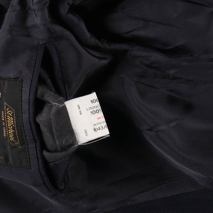 St.Michael navy blazer, tailored jacket, men's size L equivalent. wool navy blue type Vintage Second Hand