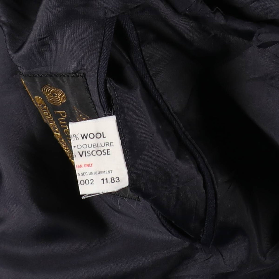 St.Michael navy blazer, tailored jacket, men's size L equivalent. wool navy blue type Vintage Second Hand