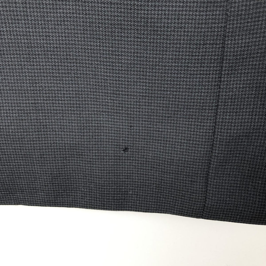 Nordstrom Check Pattern Wool Tailored Jacket, Made in USA, Men's Size L (approx.) wool Charcoal Vintage Second Hand