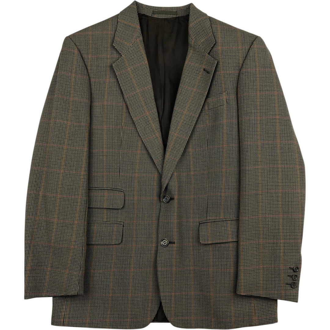 St. Michael Gun Club Check Wool Tailored Jacket, Men's Size M (approx.) wool Beige type Vintage Second Hand