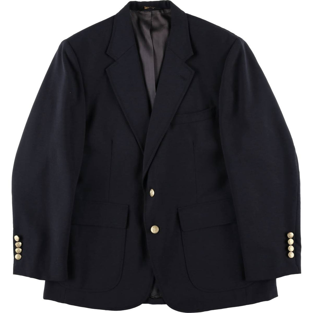 ANDHURST Navy Blazer Tailored Jacket, Made in USA, Men's Size M (approx.) unclear navy blue type Vintage Second Hand