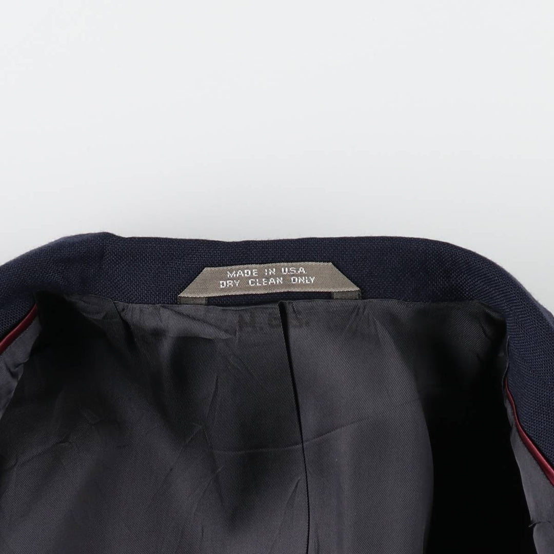 Haggar Imperial Navy Blazer Tailored Jacket, Made in USA, Men's Size M (approx.) unclear navy blue type Vintage Second Hand