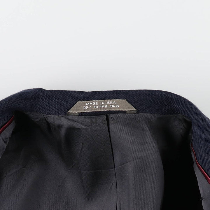 Haggar Imperial Navy Blazer Tailored Jacket, Made in USA, Men's Size M (approx.) unclear navy blue type Vintage Second Hand