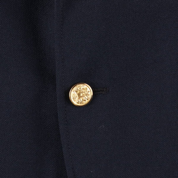 Haggar Imperial Navy Blazer Tailored Jacket, Made in USA, Men's Size M (approx.) unclear navy blue type Vintage Second Hand