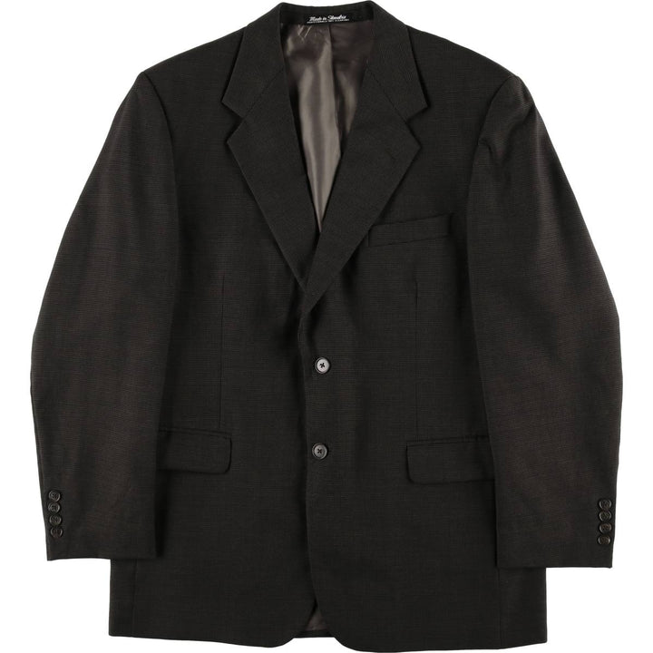 Daniel Gray houndstooth pattern wool tailored jacket, men's size M. wool black type Vintage Second Hand