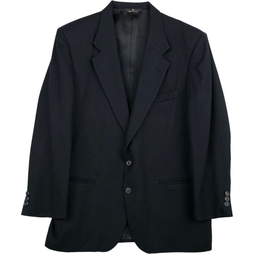 Perry Ellis Portfolio wool tailored jacket, made in the USA, men's size M equivalent. wool black type Vintage Second Hand