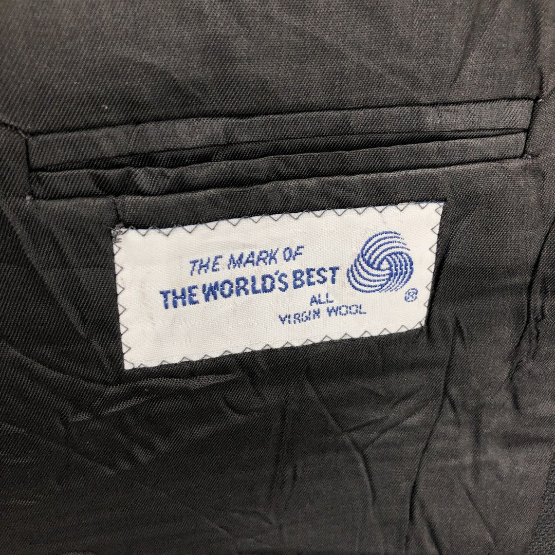 Perry Ellis Portfolio wool tailored jacket, made in the USA, men's size M equivalent. wool black type Vintage Second Hand