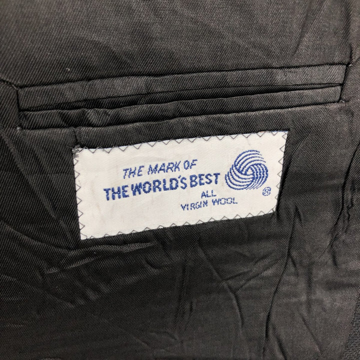Perry Ellis Portfolio wool tailored jacket, made in the USA, men's size M equivalent. wool black type Vintage Second Hand