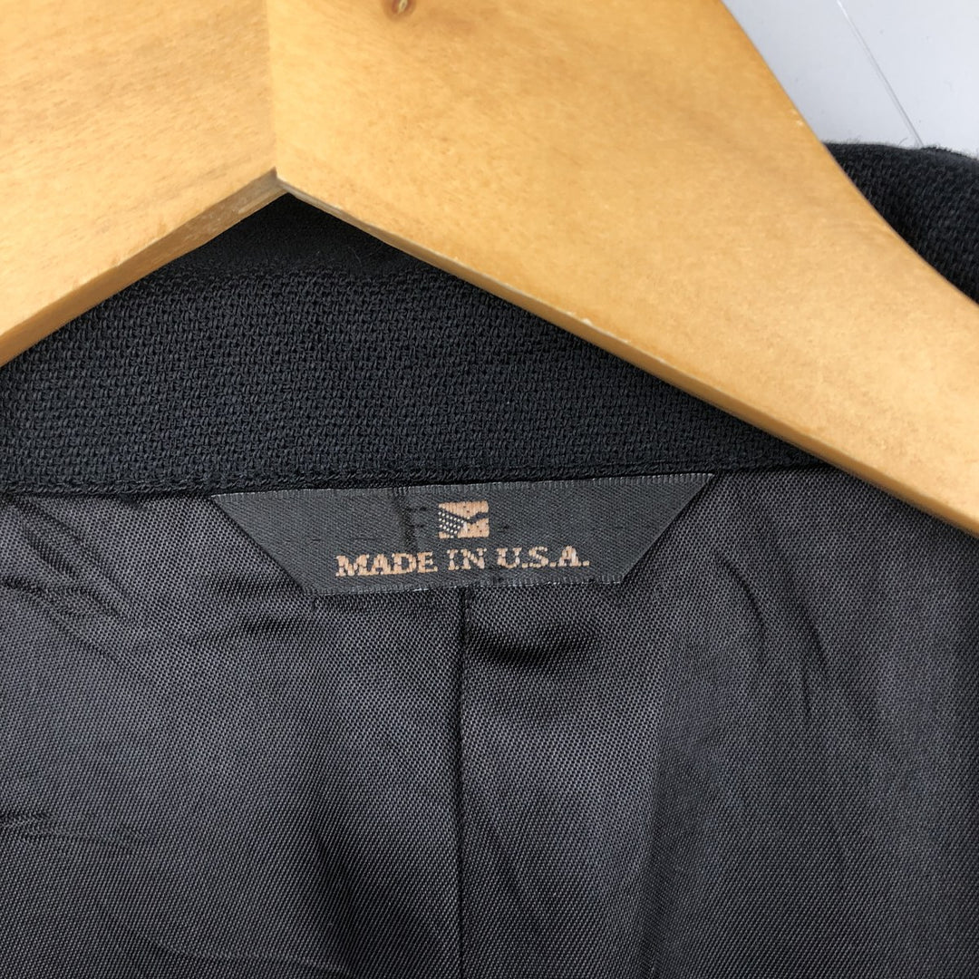 Perry Ellis Portfolio wool tailored jacket, made in the USA, men's size M equivalent. wool black type Vintage Second Hand