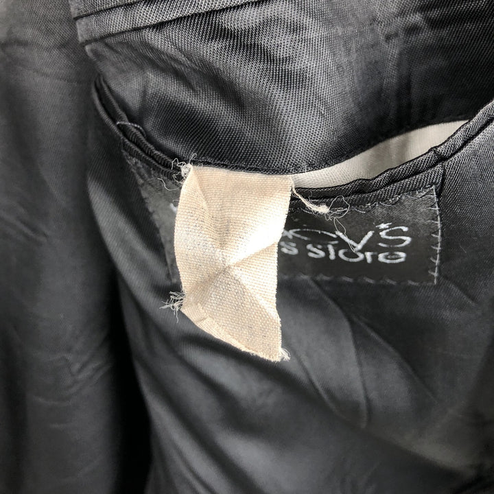 Perry Ellis Portfolio wool tailored jacket, made in the USA, men's size M equivalent. wool black type Vintage Second Hand