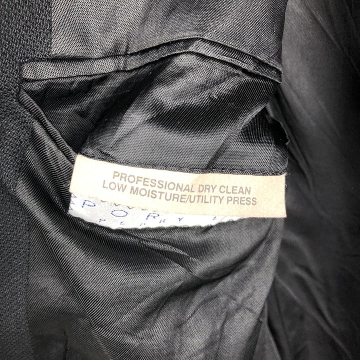 Perry Ellis Portfolio wool tailored jacket, made in the USA, men's size M equivalent. wool black type Vintage Second Hand