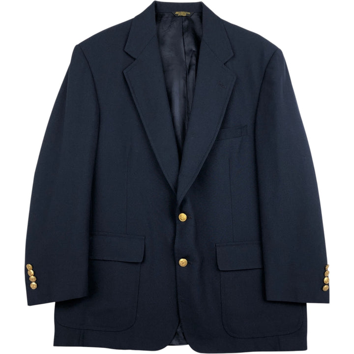 Palm Beach Navy Blazer, Tailored Jacket, Made in USA, Men's Size L unclear navy blue type Vintage Second Hand