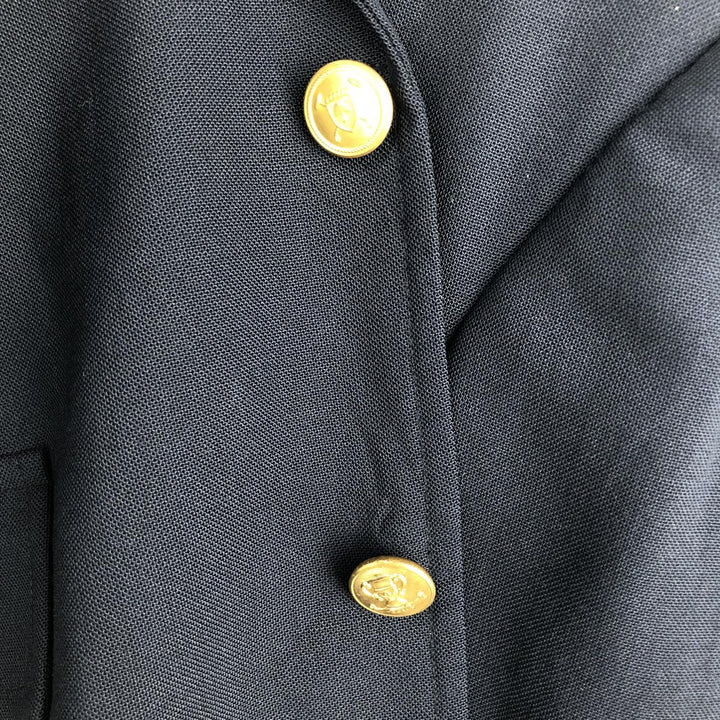 Palm Beach Navy Blazer, Tailored Jacket, Made in USA, Men's Size L unclear navy blue type Vintage Second Hand