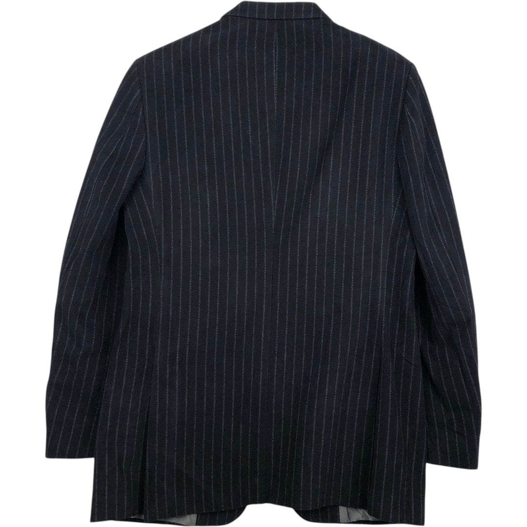 2000'S Banana Republic Stripe Pattern Cotton Tailored Jacket, Men's Size M (approx.) cotton black type Vintage Second Hand