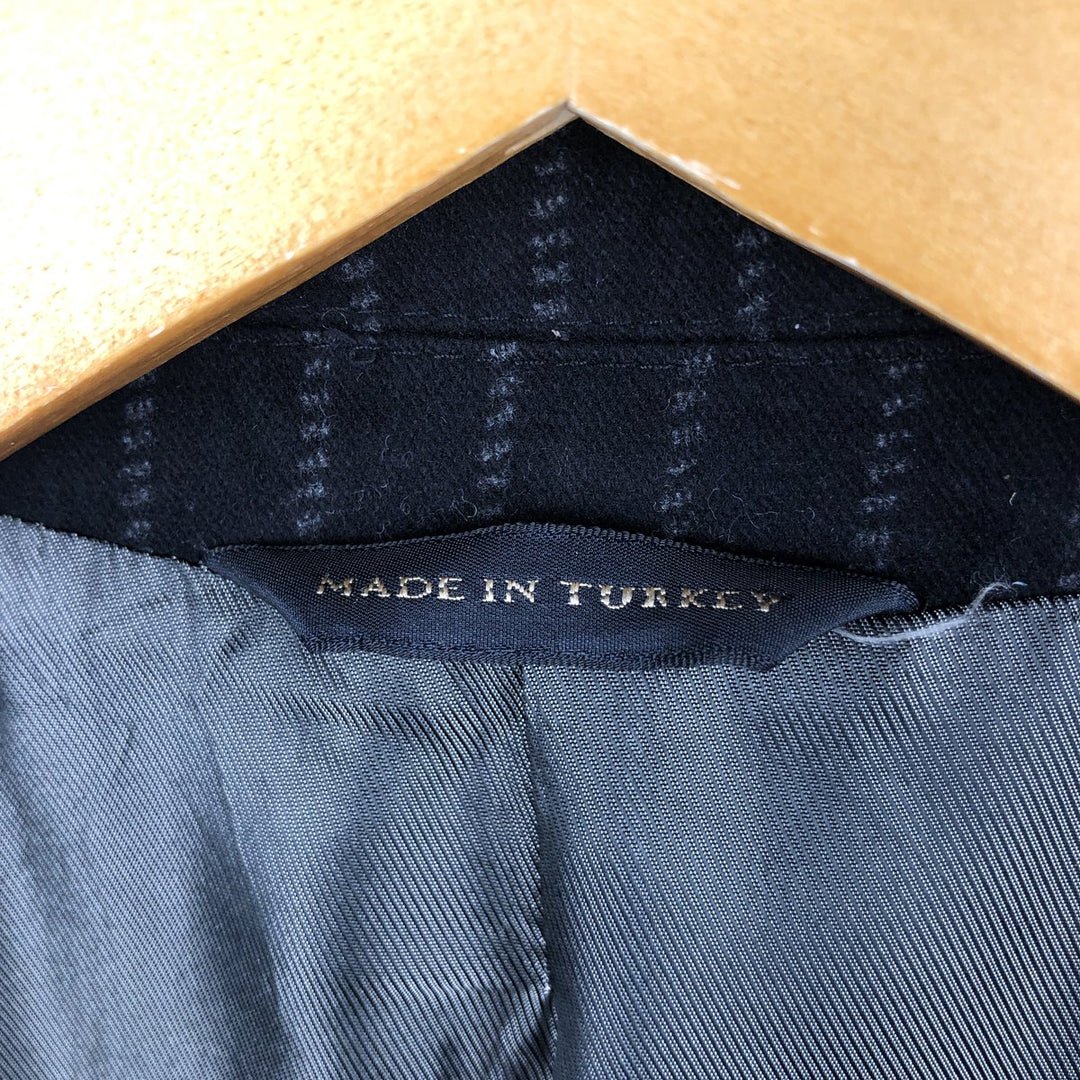 2000'S Banana Republic Stripe Pattern Cotton Tailored Jacket, Men's Size M (approx.) cotton black type Vintage Second Hand