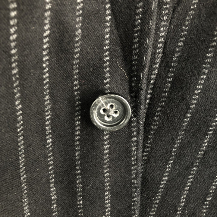 2000'S Banana Republic Stripe Pattern Cotton Tailored Jacket, Men's Size M (approx.) cotton black type Vintage Second Hand